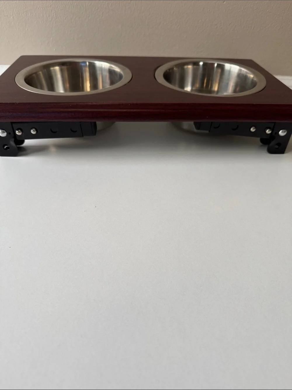 SPOT Posture Pro Stainless Steel Adjustable Wood Grain Double Cup Holder Insert